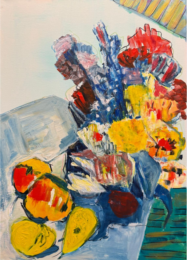 composition florale 50x70