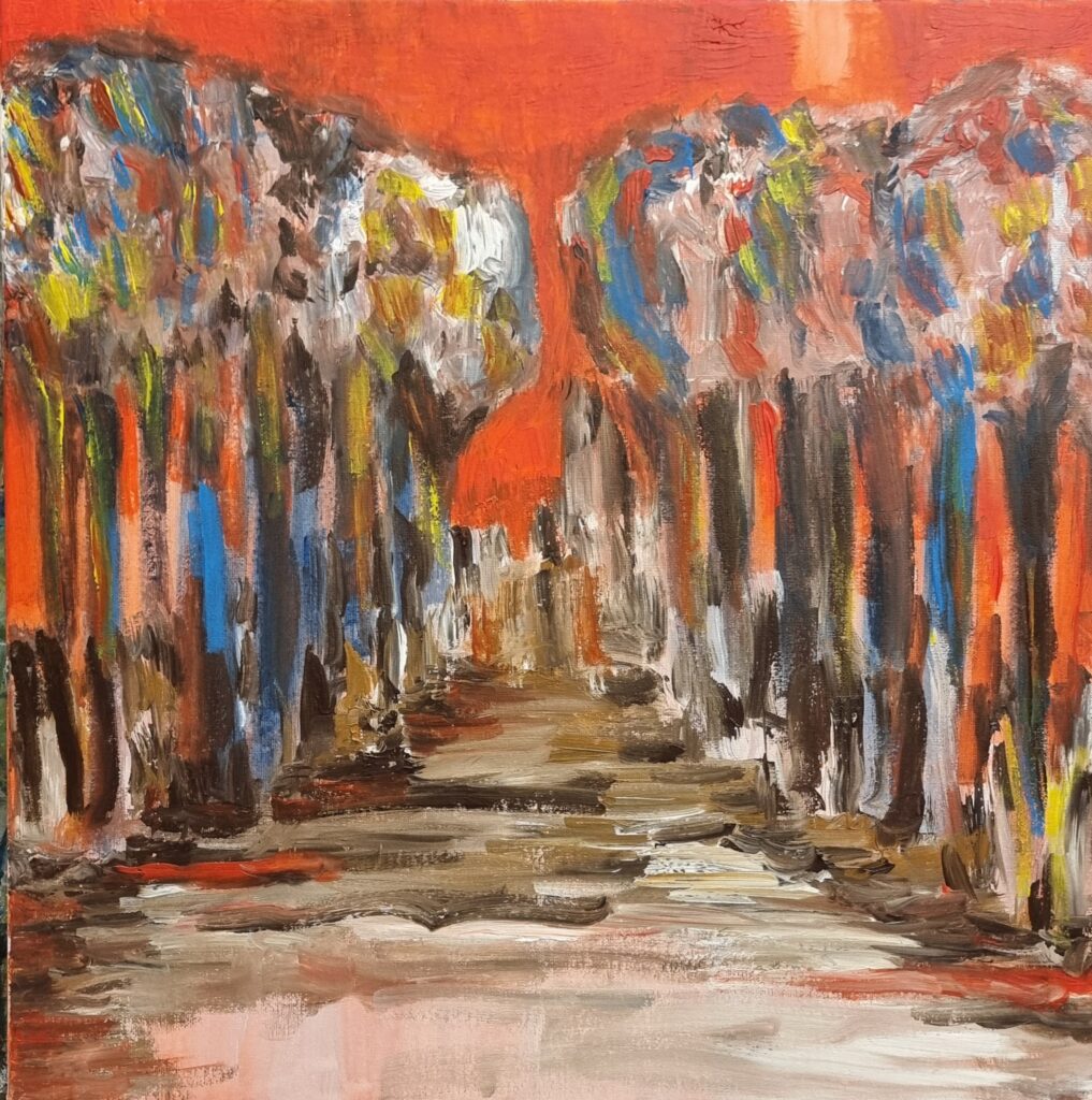 crépuscule 50x50