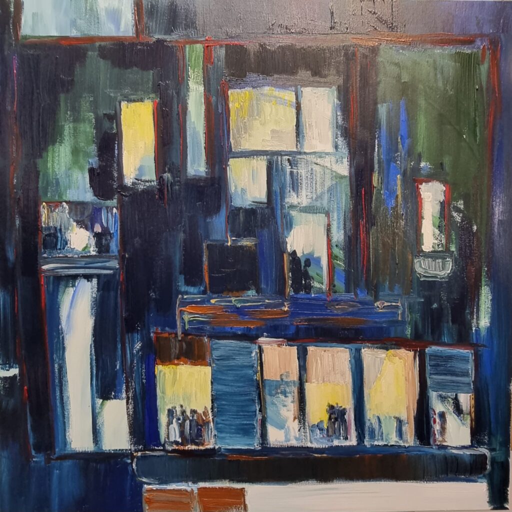 façade bleue 80x80