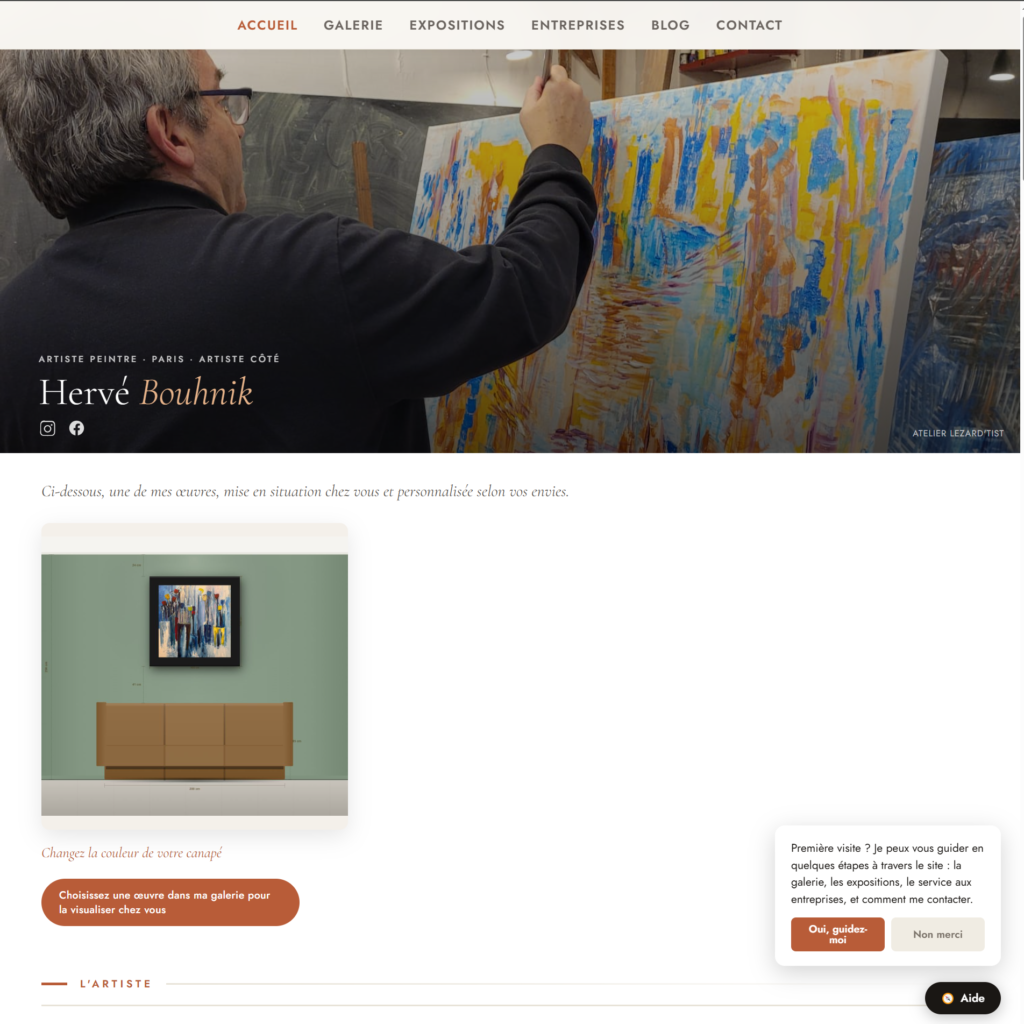 Mon site vient de faire peau neuve ! acceuil